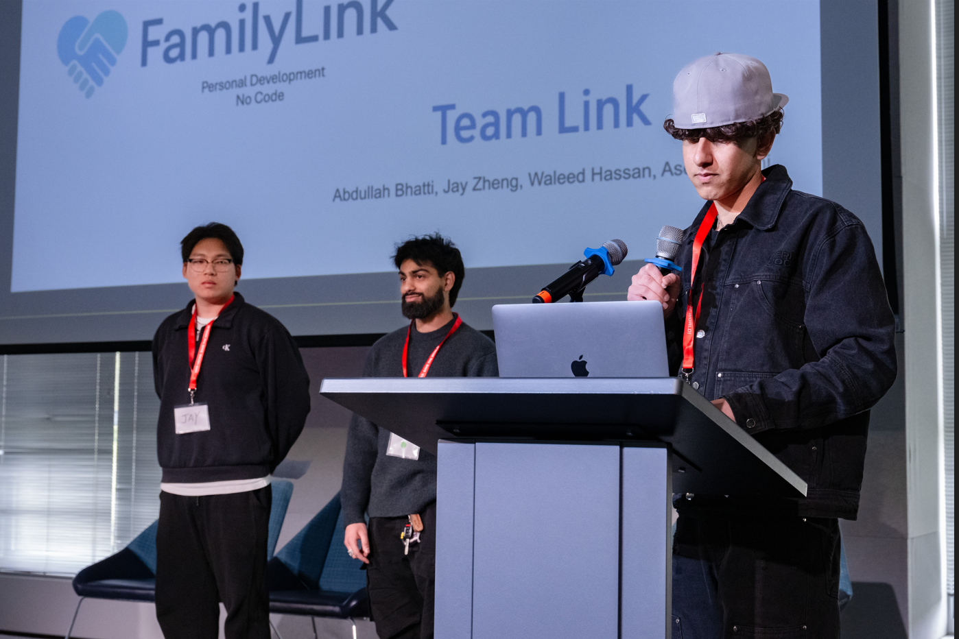 Presenting FamilyLink at UWB Hacks